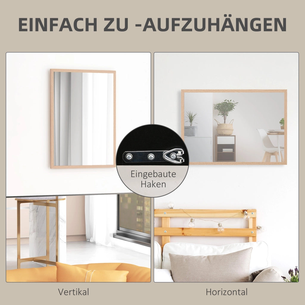 Specchio da Parete 50x70 cm ¨C Zephmum ¨C Legno