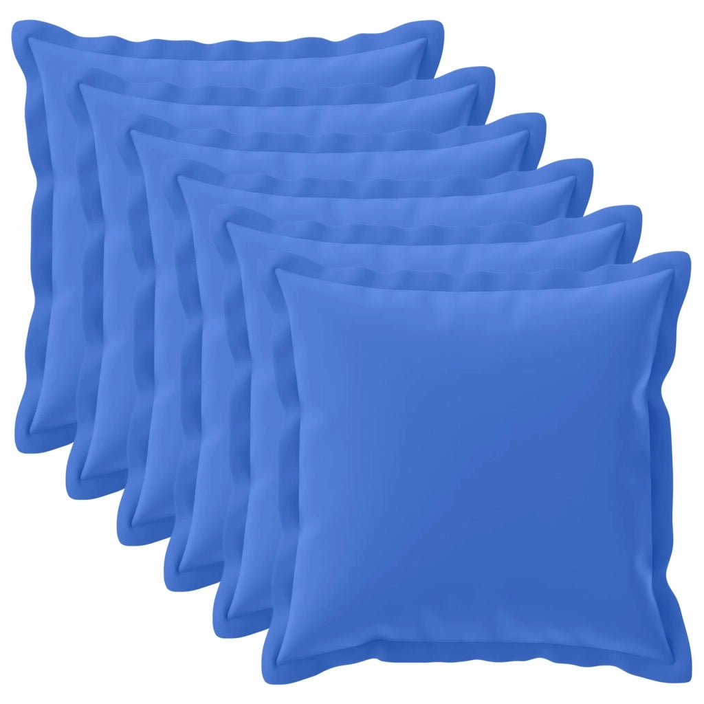 Federa 6 pz HOUTEN Blu Reale 60 x 60 cm Poliestere 920800