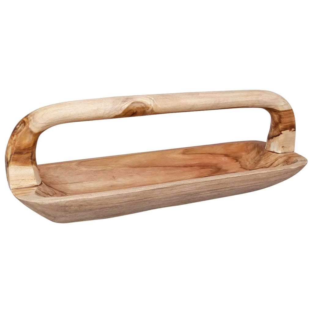 Fruit Bowl JEPARA Teak Brown 61 x 21 x 21 cm 42010343