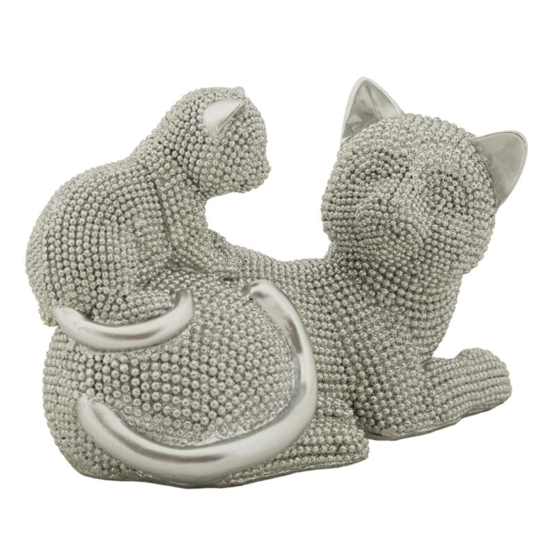 Gatto Sparky Con Cucciolo cm 19x9x13
