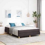 Letto a molle con materasso Marrone Scuro 140 x 200 cm Tessuto 3398573