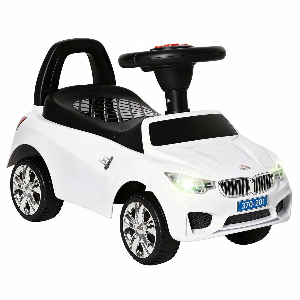 Portagiochi Auto Bambini ¨C zephmum ¨C Bianco 63.5x28x36cm
