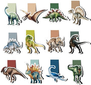 Leggii magnetici per libri - Dinosauri - 12 pezzi