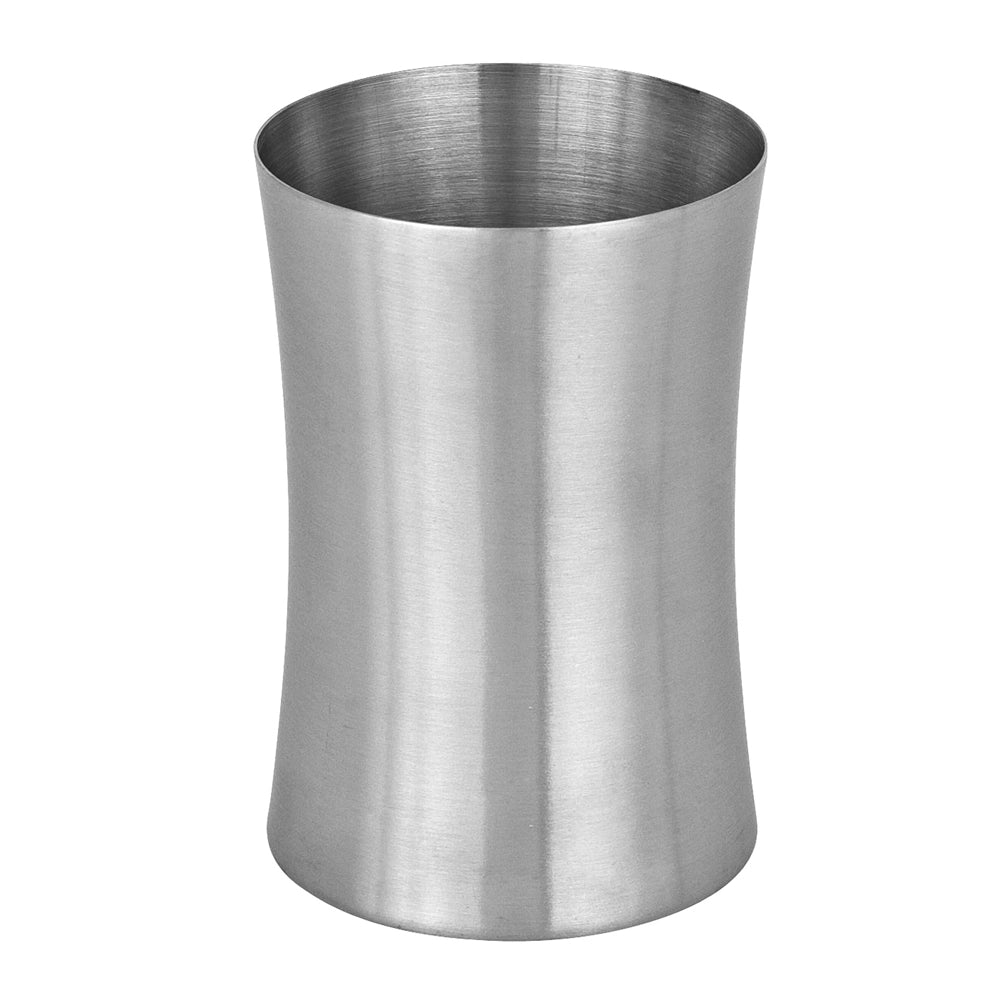 Portaspazzolini in acciaio inox satinato Lunar