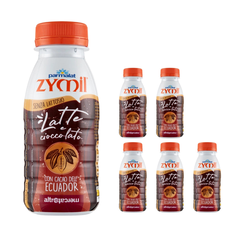 Zymil latte e cioccolato con cacao dell'ecuador 6 bottiglie da 250 ml