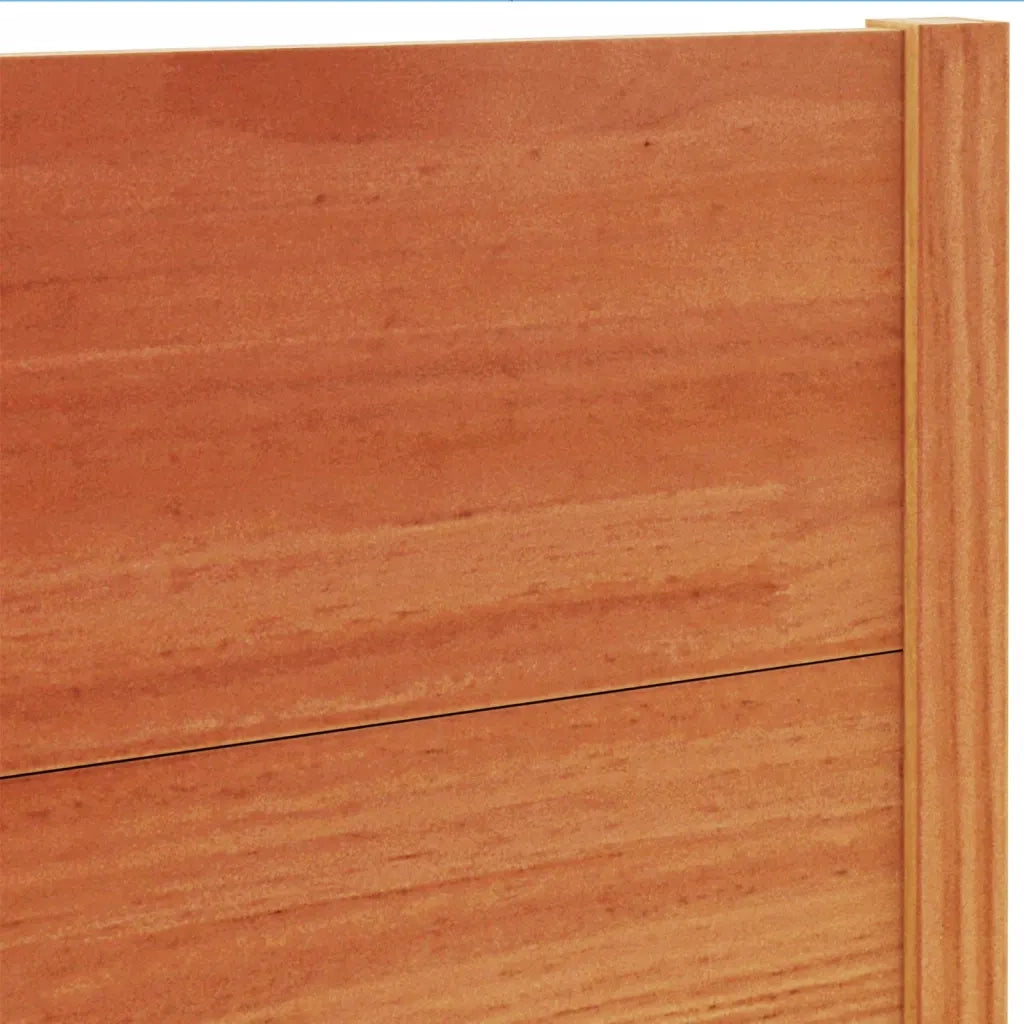 Testiera-Testata-Testiera Decorativa Marrone Cera 180 cm in Legno Massello di Pino 969351