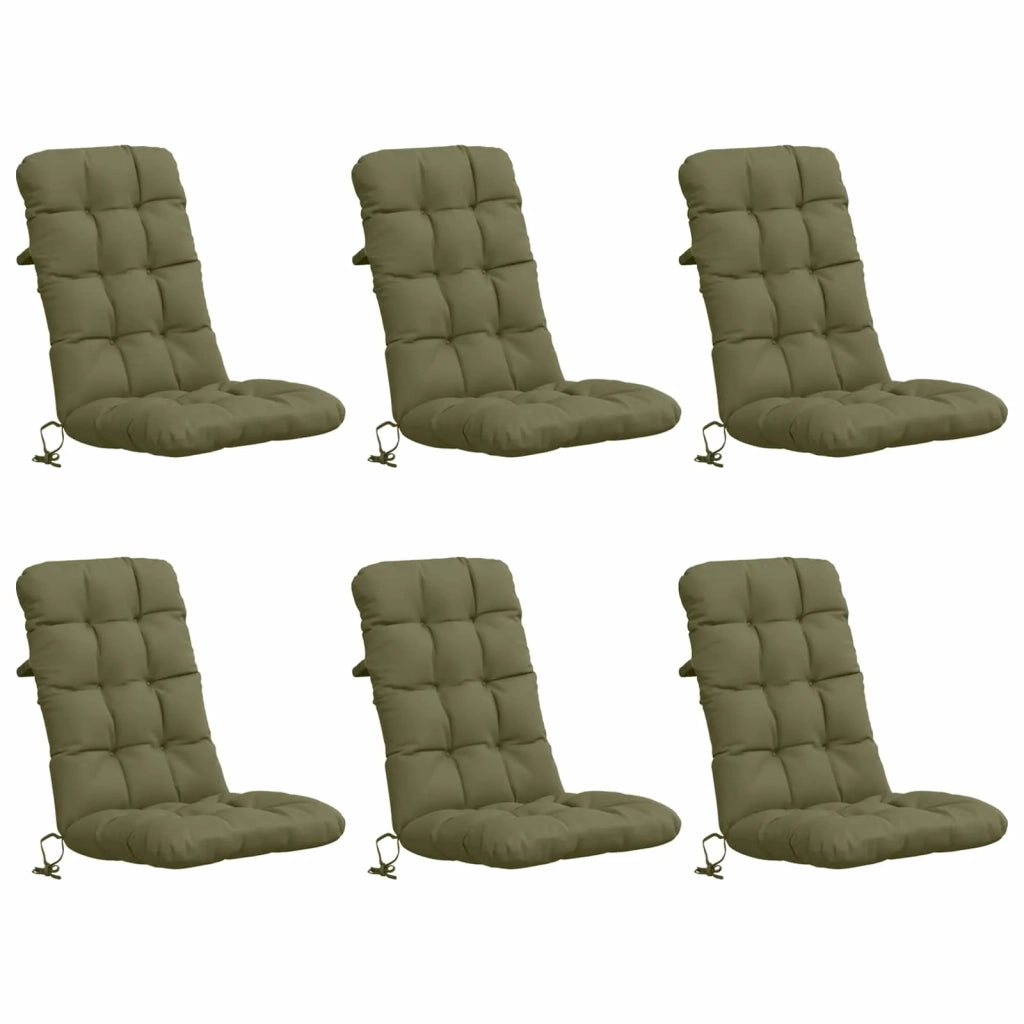 Cuscini per Sedia Alta in 6 Pezzi VIANEN 6 pcs 100% Poliestere 953748