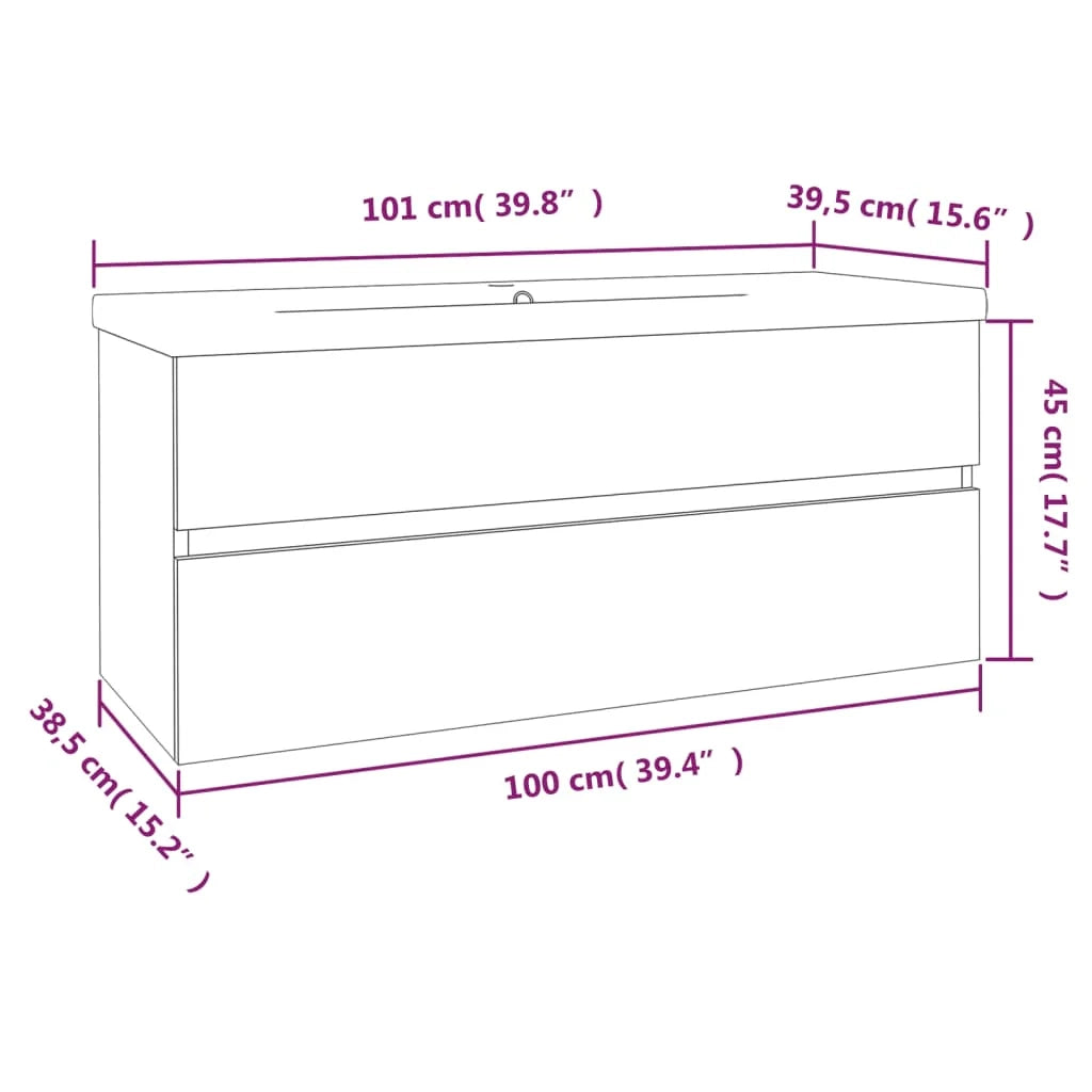 Mobile lavabo con lavabo integrato legno ingegnerizzato rovere affumicato 02_0006872