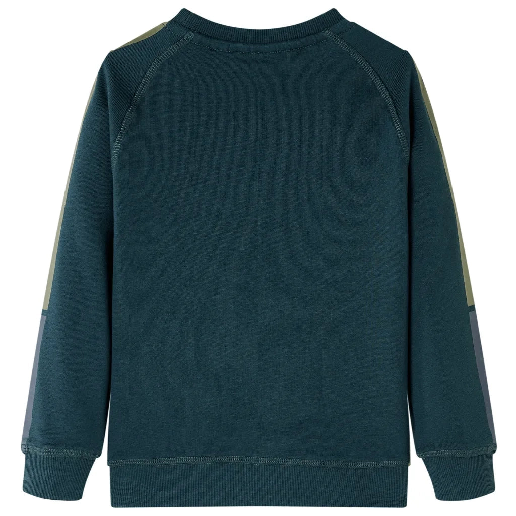 Felpa per Bambini Verde Muschio 116 13396