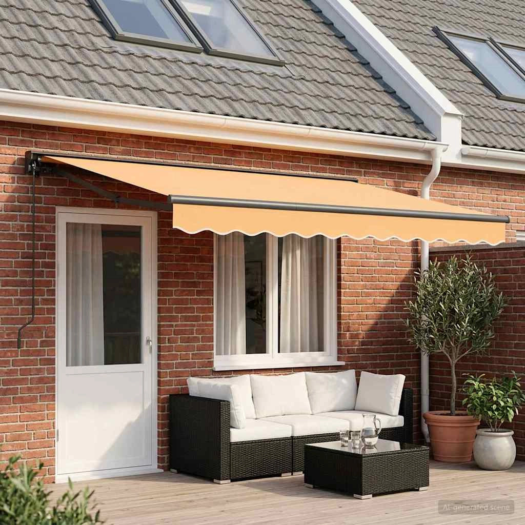 Tenda retrattile manuale Sabbia 5 × 3,5 m 3426445