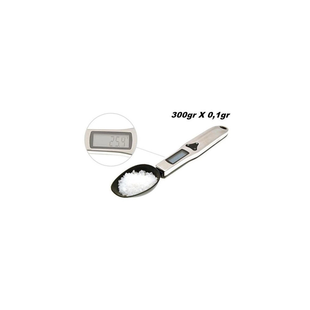 Trade Shop - Bilancia Digitale Di Precisione A Cucchiaio Con Display 300gr X 0,1gr -