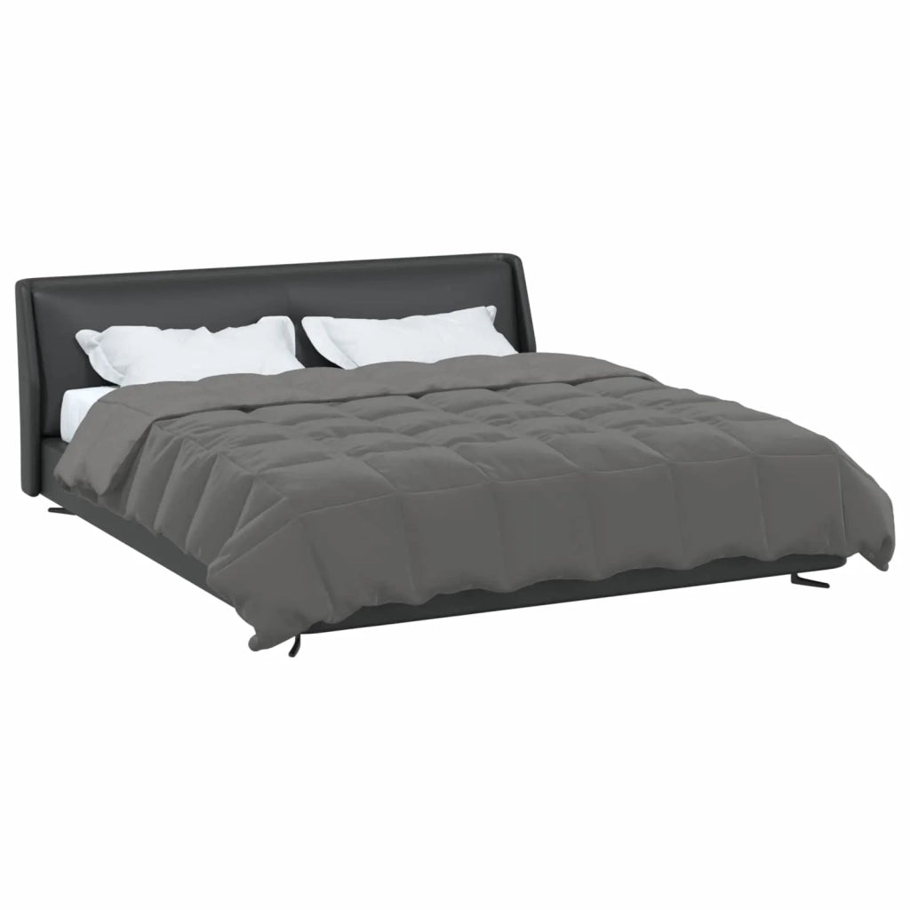 Duvet Invernale Grigio chiaro 240 x 260 cm Microfibra 42026096