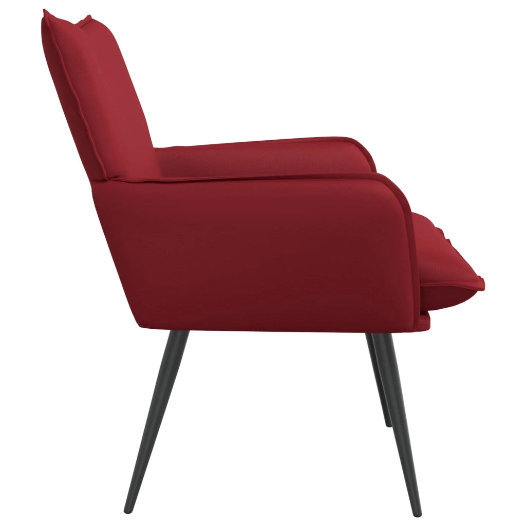 Poltrona Rosso Vino Similpelle 42047739