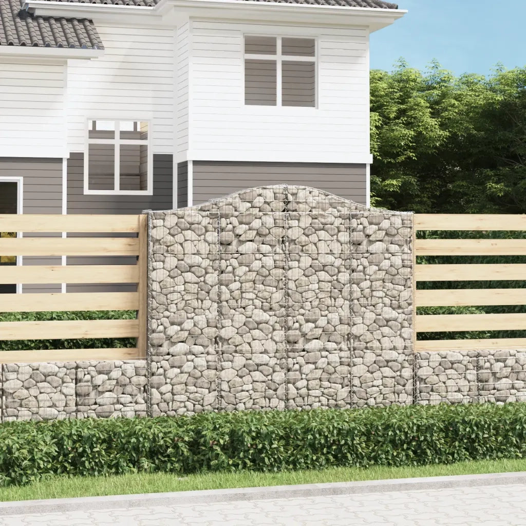 Cesti Gabbioni ad Arco 2 pz 200x30x180/200 cm Ferro Zincato 3145514