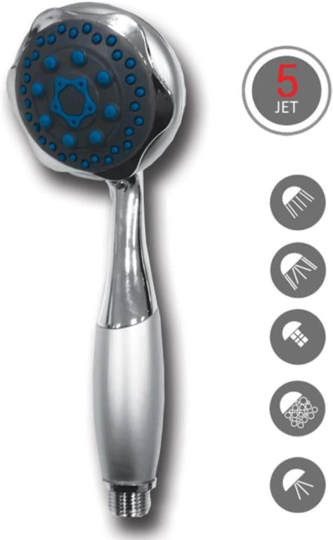 Doccetta Doccia 5 Funzioni Rain Diametro 9 cm Artex