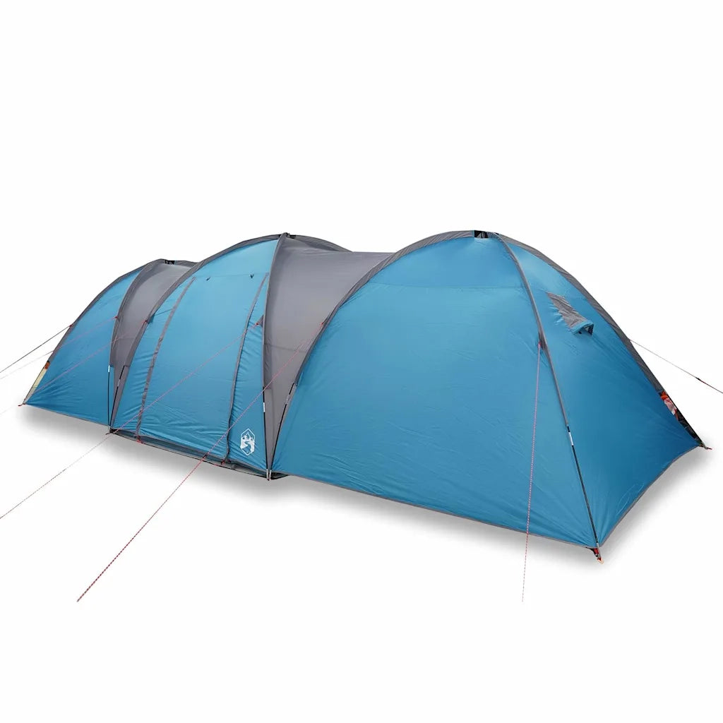 Tenda da Campeggio a Cupola per 8 Persone-Tenda per Escursionismo Blu Impermeabile