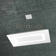 CARPET SOSPENSIONE RETTANGOLARE MEDIA 4 LUCI BIANCO 1137-SRM-BI