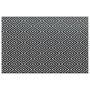 Tappeto da Esterni ARAKIL Bianco e Nero 190x290 cm in PP CFW3160850