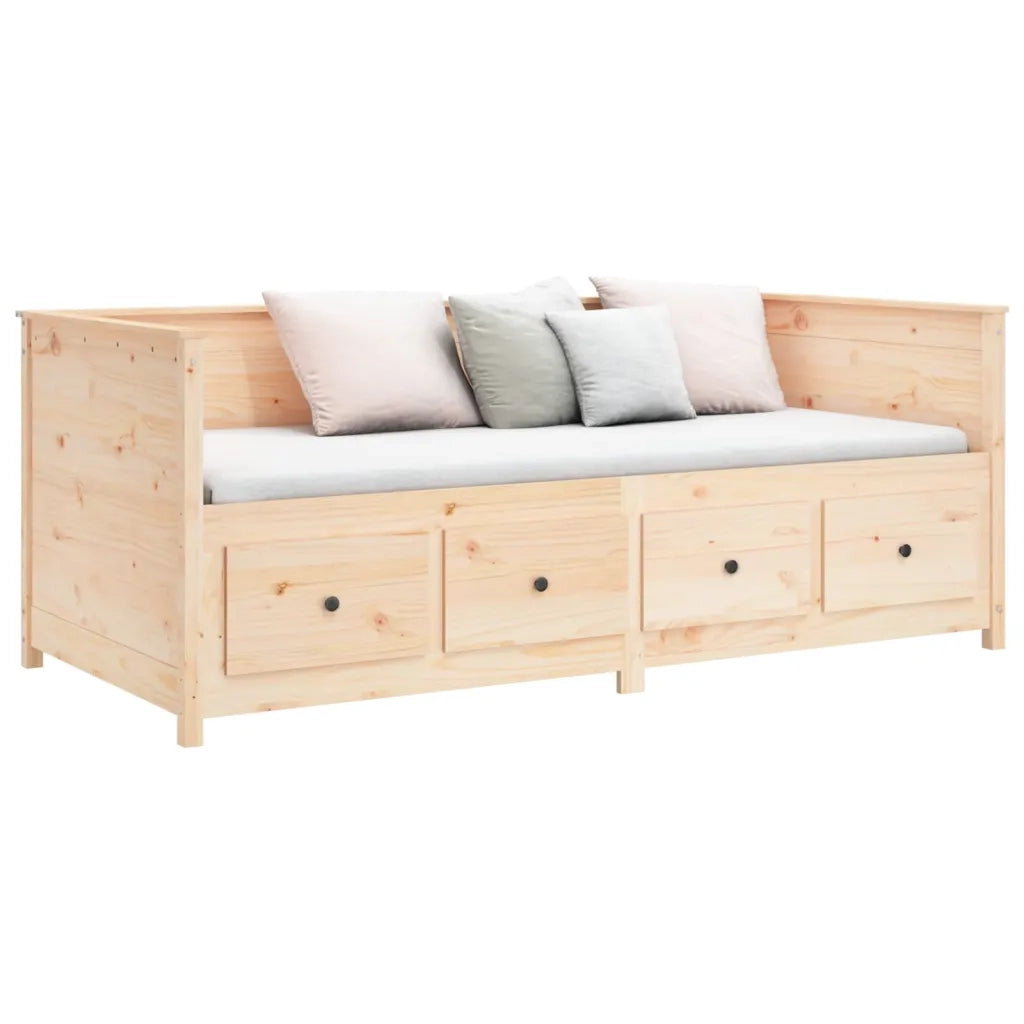Dormeuse senza Materasso-Divano Letto-Struttura Letto 75x190 cm in Legno Massello di Pino 523112