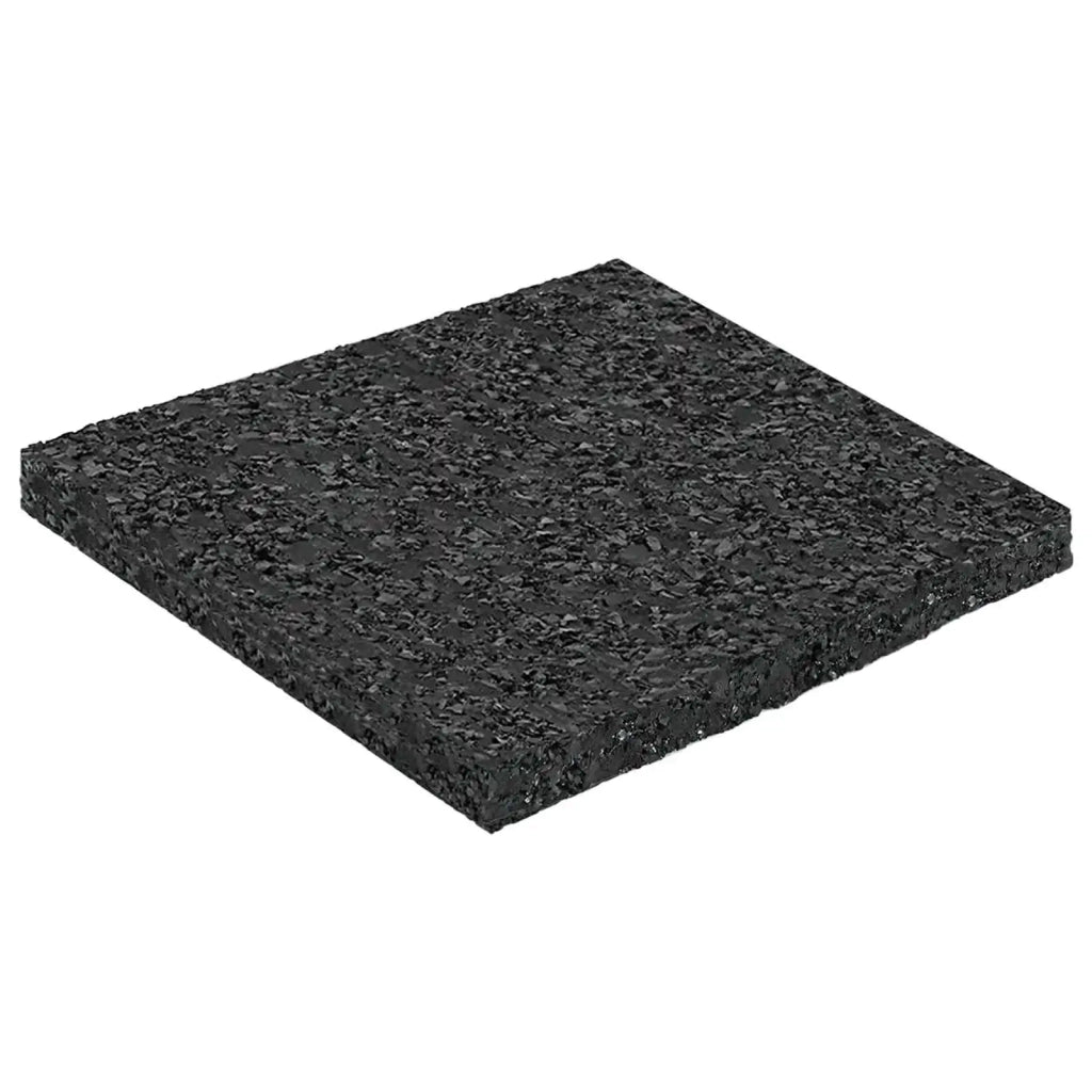 Pad per patio in granuli di gomma Nero 9 x 9 x 0,6 cm Gomma 42027241