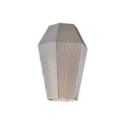 Diffusore In Vetro Soffiato Grigio Specchiato Forma Esagonale