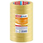 Tesa tesafilm nastro adesivo trasparente multiuso 66 m x 19 mm 8 rotoli