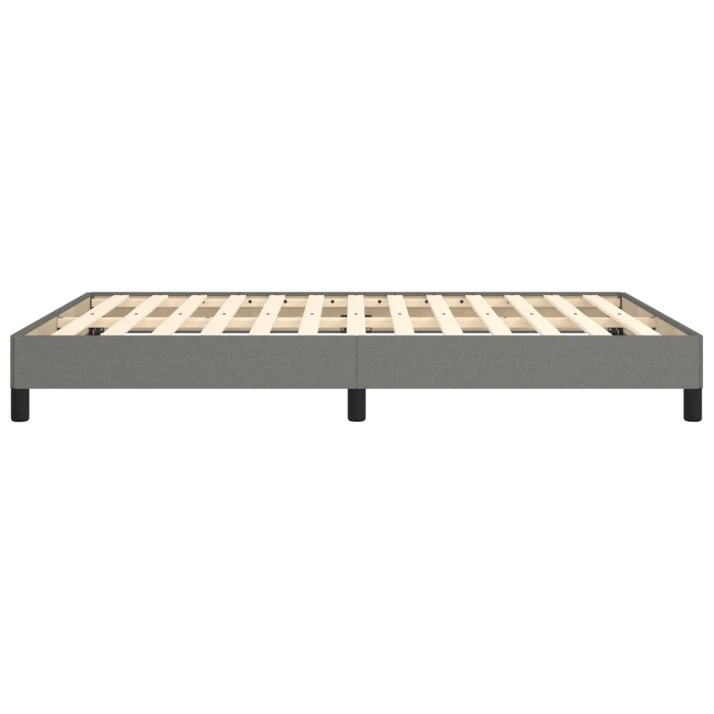 Letto matrimoniale | Letto per adulti | Giroletto senza Materasso Grigio Scuro 140x190 cm Tessuto