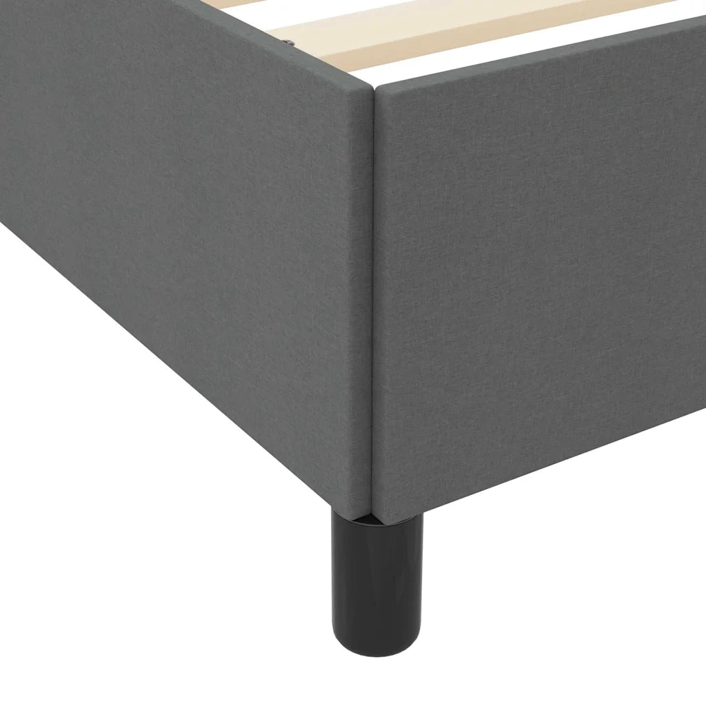 Letto a molle Grigio scuro 120 x 200 cm Tessuto 3398851