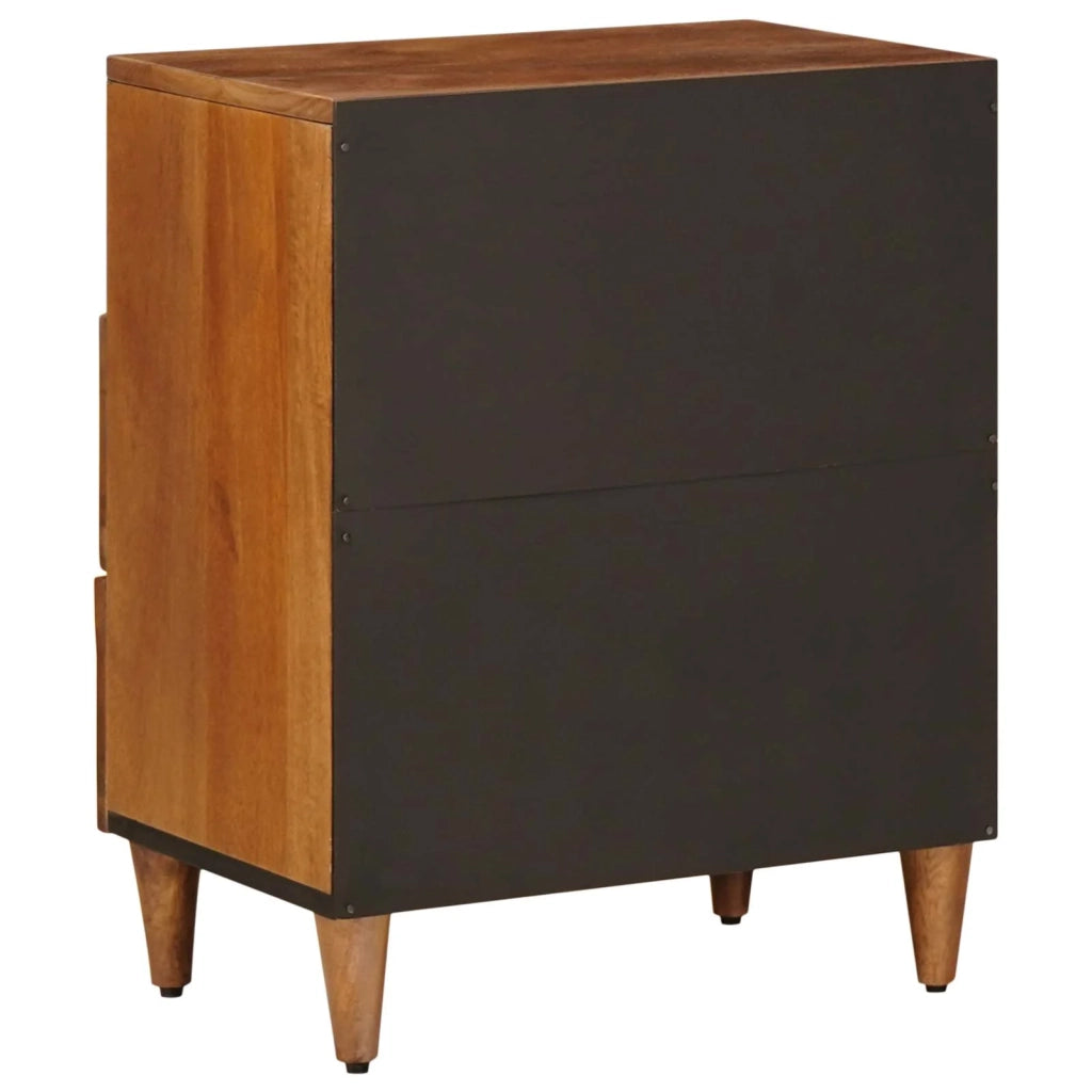 Comodino | Armadio da Notte | Mobiletto da notte con cassetto Marrone 50 x 33 x 62 cm