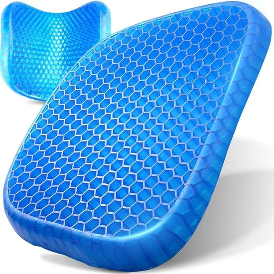 Cuscino Ergonomico per Sedia da Ufficio e Auto - Maggiore Comfort Sedentario con Cuscino a Gel Spesso