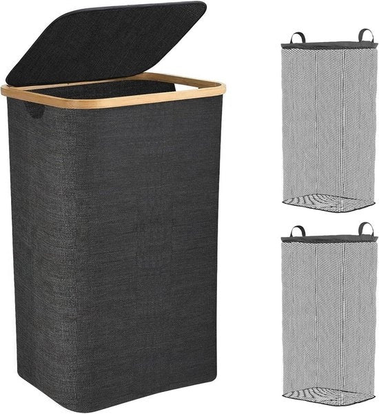 Assecco 100L Opvouwabile con Coperchio e Sacchetto Rimosso