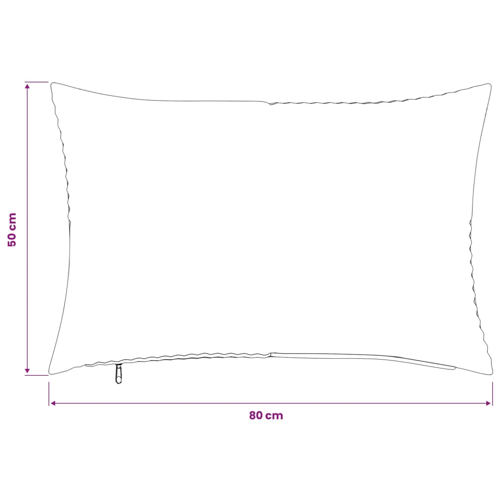 Federa 2 pcs ALMELO Blu navy 50 x 80 cm corduroy 915221