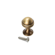 Pomolo per mobili Budapest D22 mm, Zama, Oro antico