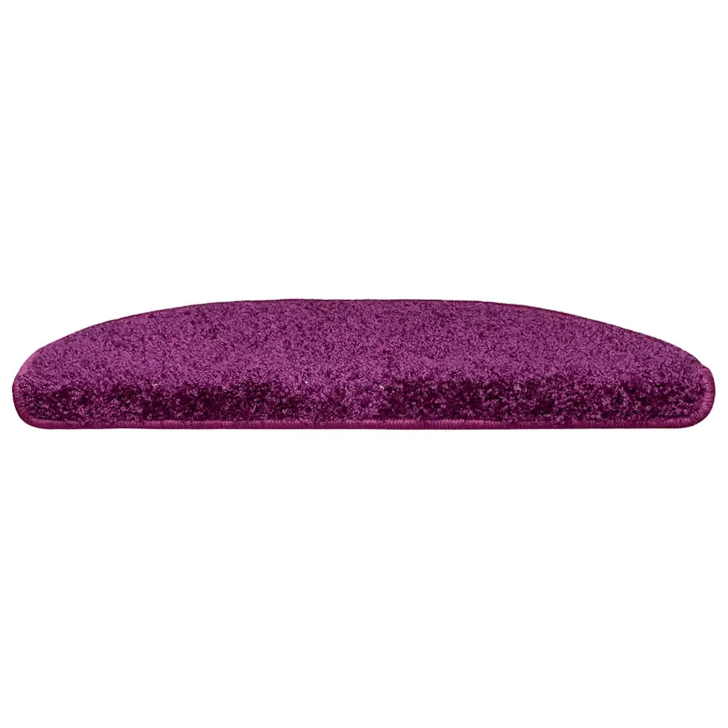 Tappetini per scale 15 pz | Gradini per Scale 65x21x4 cm Viola Semicircolari Grandi