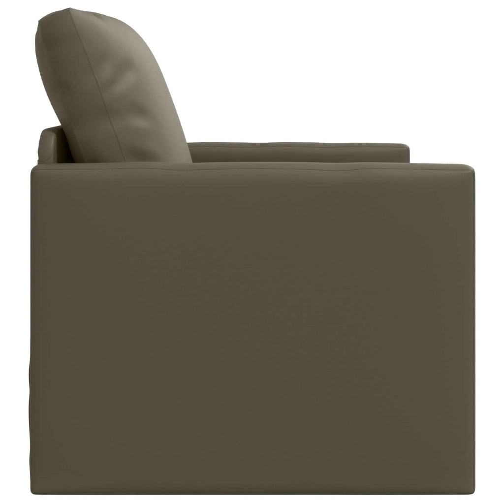Divano letto | Sof¨¤ letto | Letto singolo 60cm Grigio Pelle Artificiale