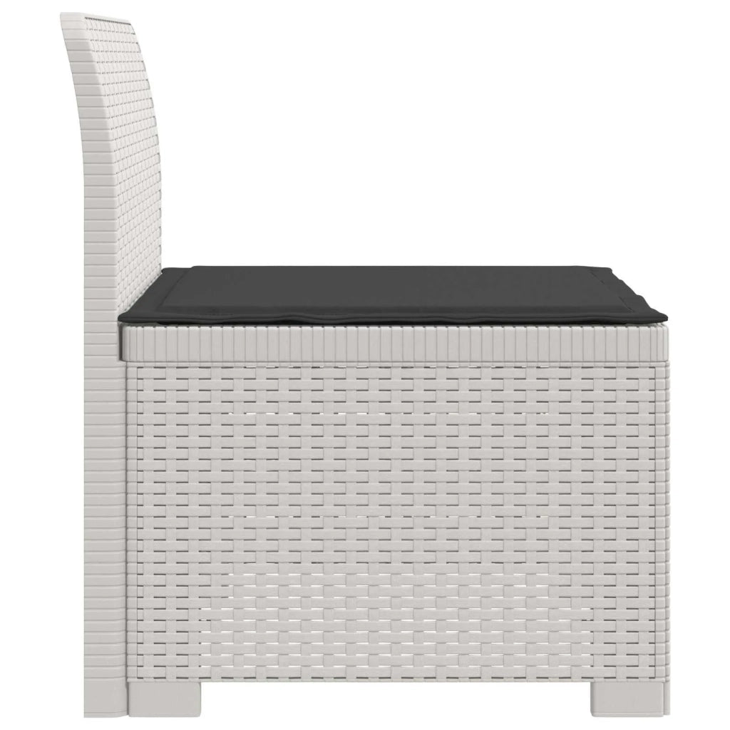 Divano da Giardino a 1 Posto con Cuscino Aspetto Rattan PP 8011789