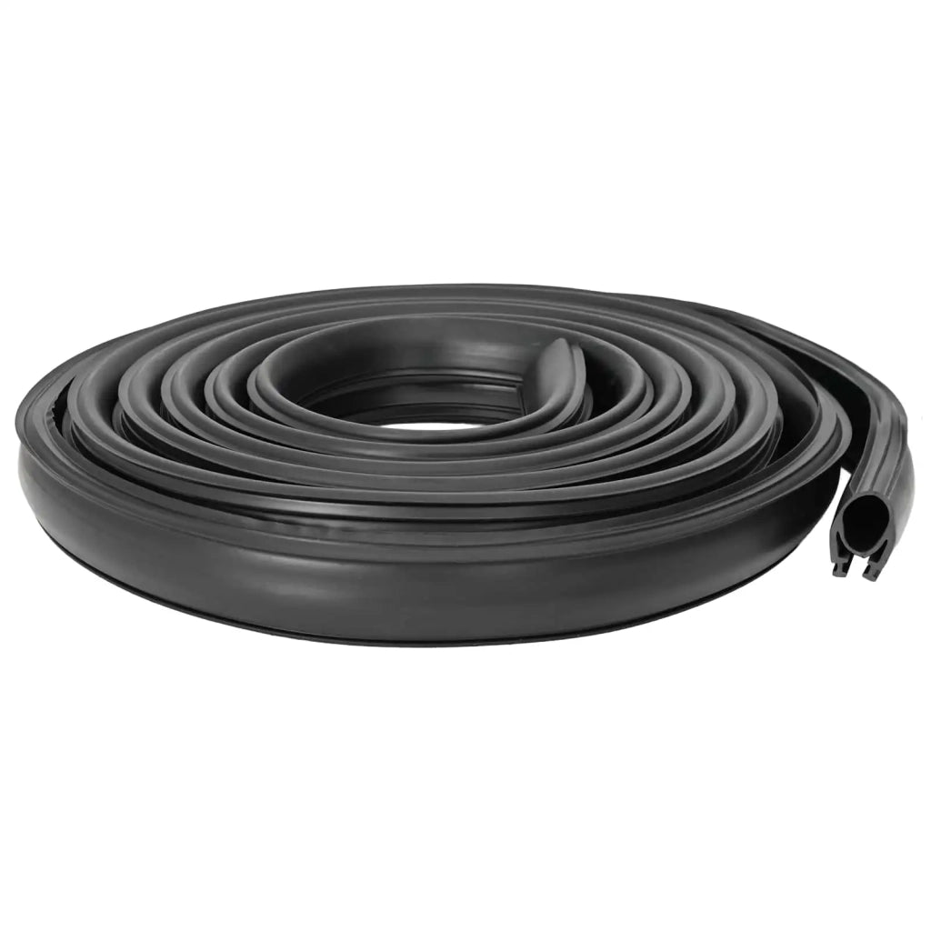 Sigillo Porta Garage Nero 41 x 33 mm 5 m PVC 42038297