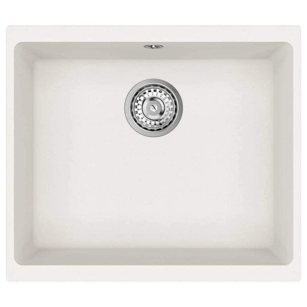 Lavello Bianco 530 x 460 mm 80% Quarzo e 20% Resina