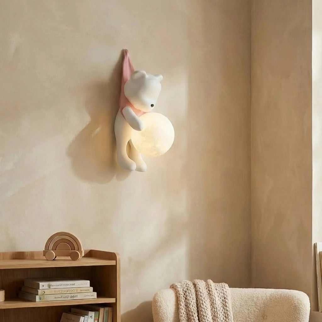 Lampada Da Parete Orso In Camicia G168-1w Pink
