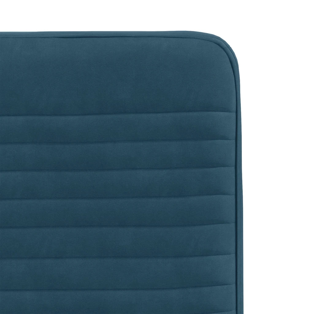 Sedie da Pranzo 4 pz Blu in Velluto 3315243