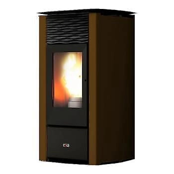 Cola Termo Focus Plus stufa Libera installazione Pellet Nero, Marrone
