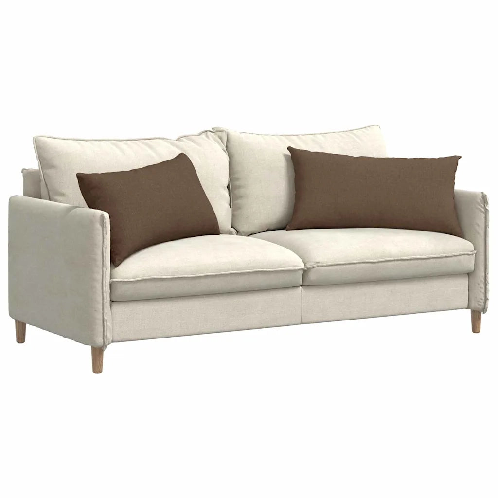 Cuscini da Divano 2 pcs Marrone 80 x 40 cm Tessuto 42013700