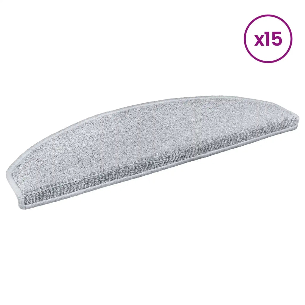 Tappetini per scale autoadesivi 15 pcs Grigio Chiaro 42038638