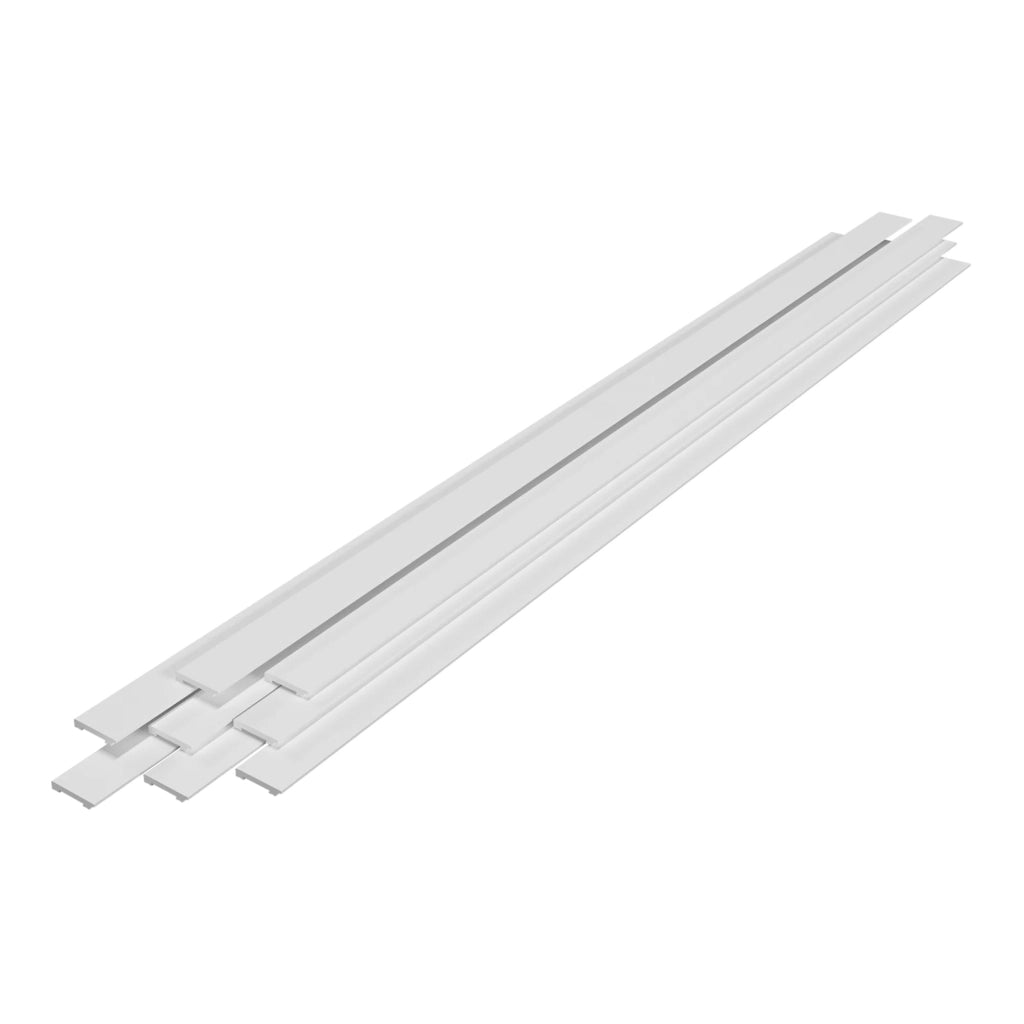 Set di 16 battiscopa 195 x 7 cm bianchi 03_0009593