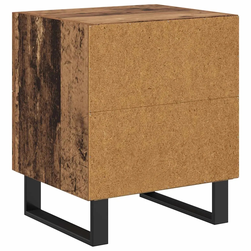 Comodino | Armadio da Notte | Mobiletto da notte con cassetto Legno vecchio 40 x 35 x 47,5 cm
