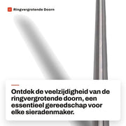 Accessori per giardinaggio - Chiave a anello per allungare - Materiale in acciaio inossidabile - Strumento per giardinaggio - Chiave a forma di anello - Lunghezza opzionale 18,5 cm - Diametro testa 5/15 mm - Qualità elevata