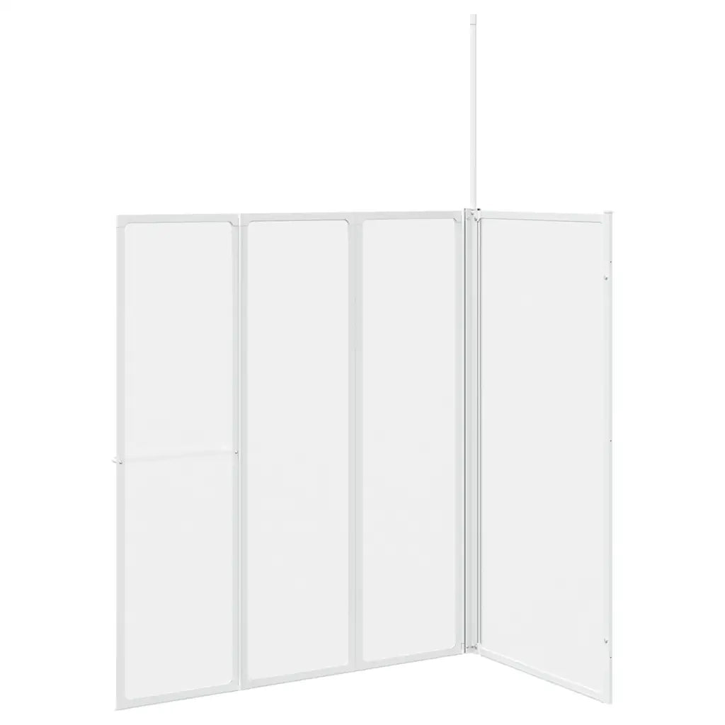 Schermo da Bagno Glassato 120 x 70 x 137 cm Alluminio 42023507