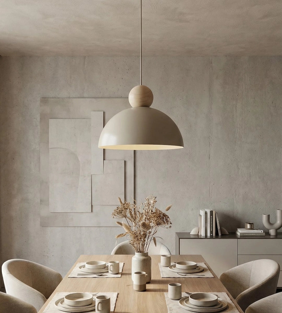 Lampada a soffitto KAKI beige feltro 1xE27 Emibig