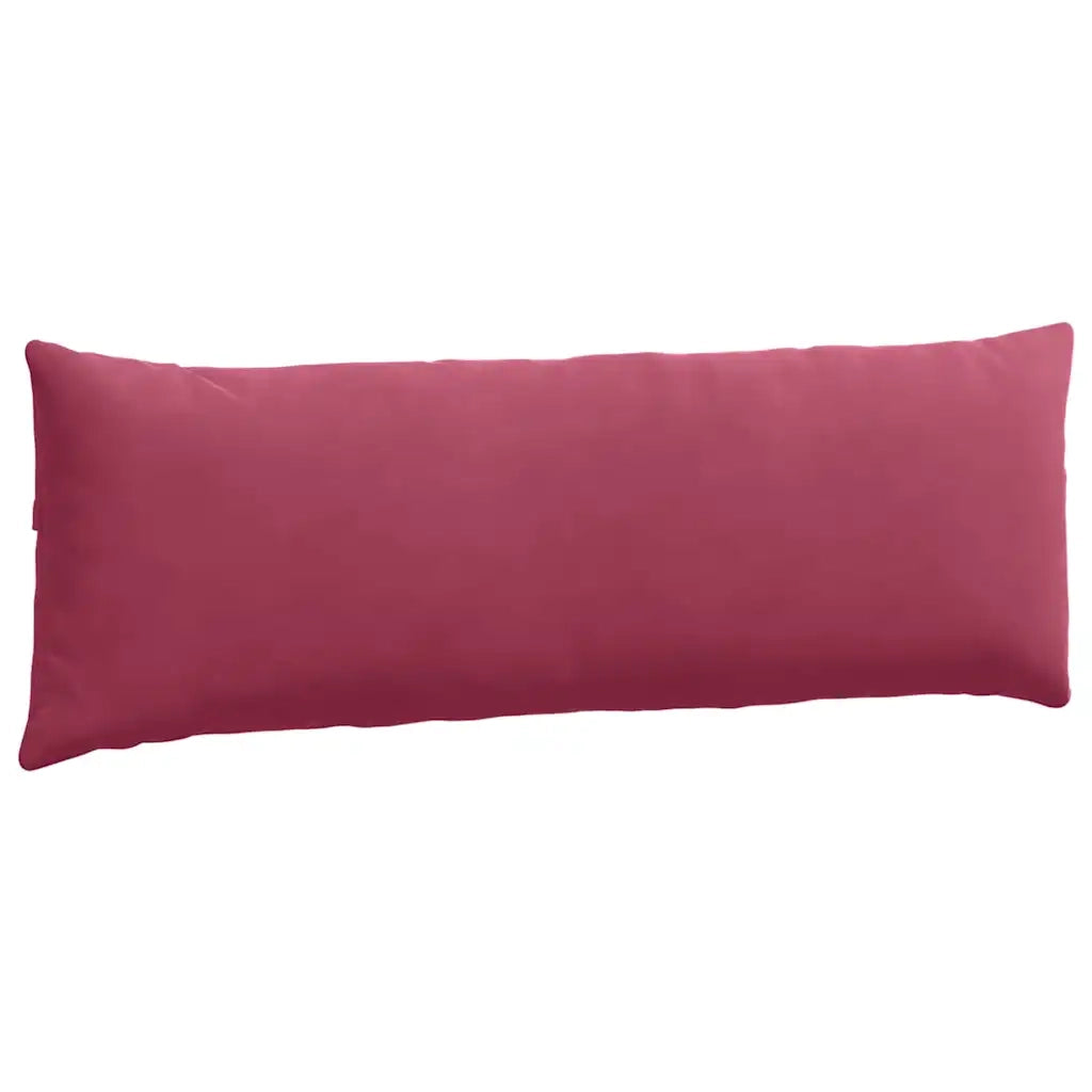 Cuscini da Divano 2 pz-Set di 2 Cuscini per Sofa Rosso Vino 120 x 40 cm Tessuto in Cords