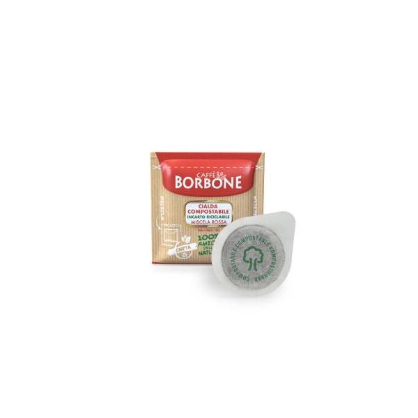 Borbone box cialde 44mm miscela rossa 150pz - 8034028330827
